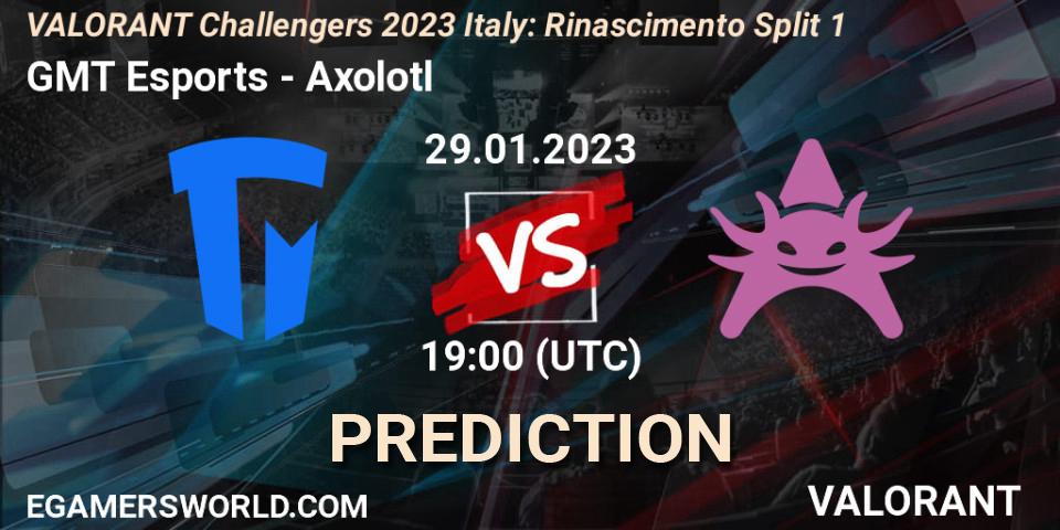 GMT Esports - Axolotl: ennuste. 29.01.23, VALORANT, VALORANT Challengers 2023 Italy: Rinascimento Split 1
