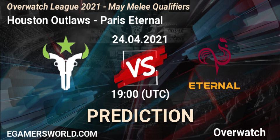 Houston Outlaws - Paris Eternal: ennuste. 24.04.2021 at 19:00, Overwatch, Overwatch League 2021 - May Melee Qualifiers