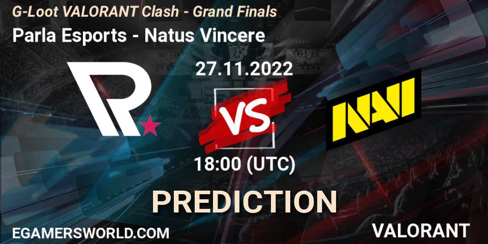 Parla Esports - Natus Vincere: ennuste. 27.11.22, VALORANT, G-Loot VALORANT Clash - Grand Finals