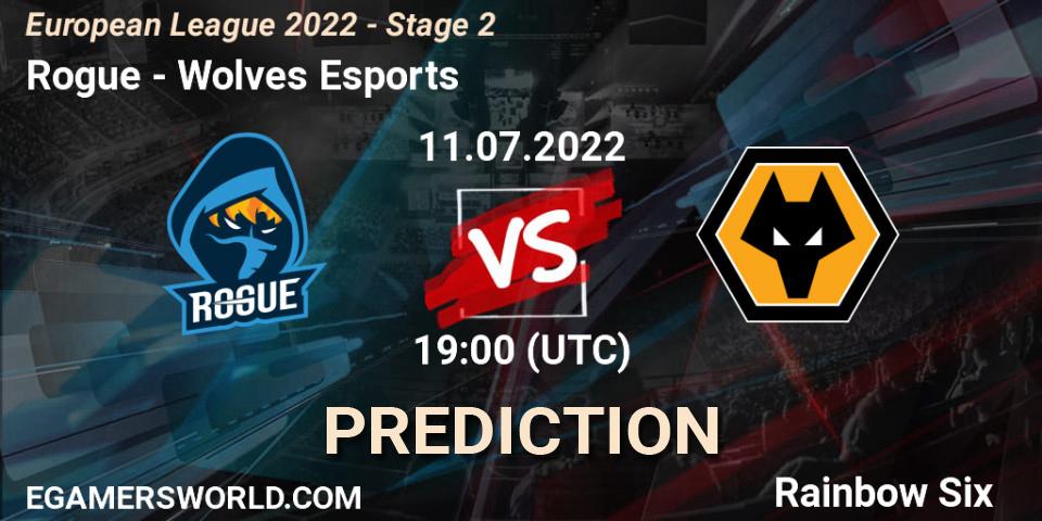 Rogue - Wolves Esports: ennuste. 11.07.22, Rainbow Six, European League 2022 - Stage 2