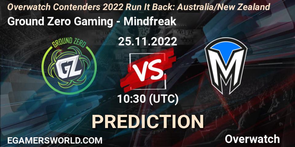Ground Zero Gaming - Mindfreak: ennuste. 25.11.22, Overwatch, Overwatch Contenders 2022 - Australia/New Zealand - November