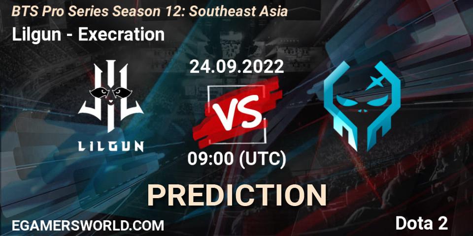 Lilgun - Execration: ennuste. 24.09.22, Dota 2, BTS Pro Series Season 12: Southeast Asia