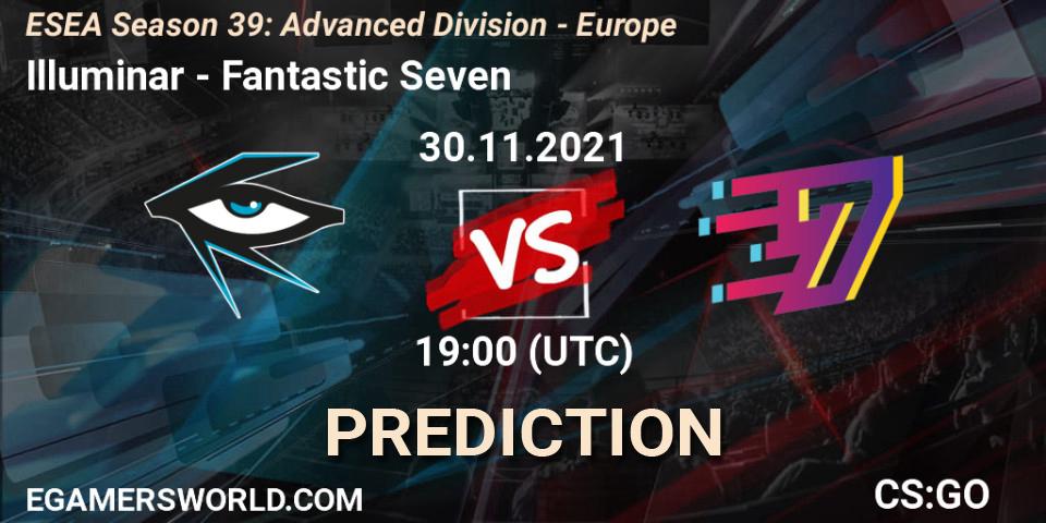 Illuminar - Fantastic Seven: ennuste. 30.11.2021 at 19:00, Counter-Strike (CS2), ESEA Season 39: Advanced Division - Europe