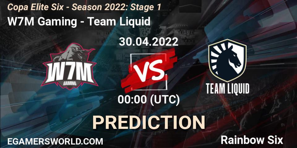 W7M Gaming - Team Liquid: ennuste. 29.04.2022 at 23:00, Rainbow Six, Copa Elite Six - Season 2022: Stage 1