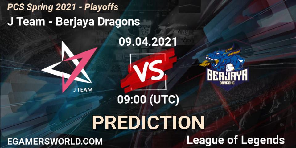 J Team - Berjaya Dragons: ennuste. 09.04.2021 at 09:00, LoL, PCS Spring 2021 - Playoffs