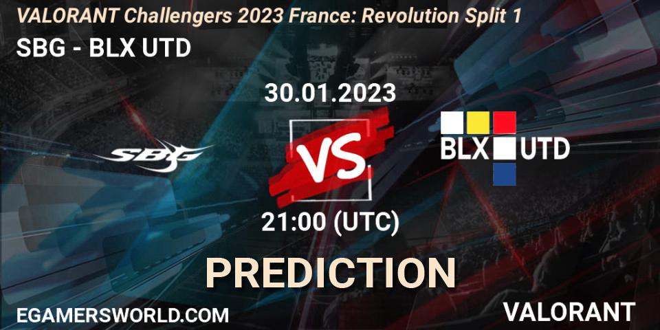 SBG - BLX UTD: ennuste. 30.01.23, VALORANT, VALORANT Challengers 2023 France: Revolution Split 1