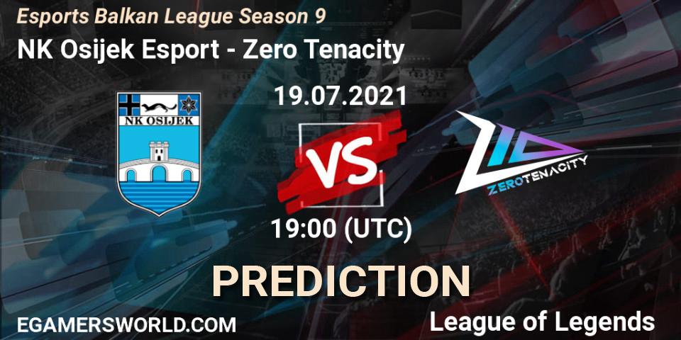 NK Osijek Esport - Zero Tenacity: ennuste. 19.07.2021 at 19:00, LoL, Esports Balkan League Season 9