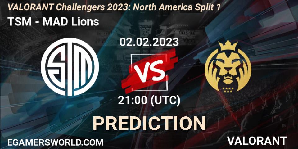 TSM - MAD Lions: ennuste. 02.02.23, VALORANT, VALORANT Challengers 2023: North America Split 1