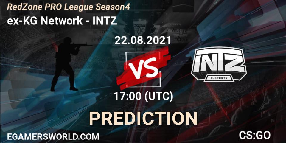 ex-KG Network - INTZ: ennuste. 22.08.2021 at 17:00, Counter-Strike (CS2), RedZone PRO League Season 4