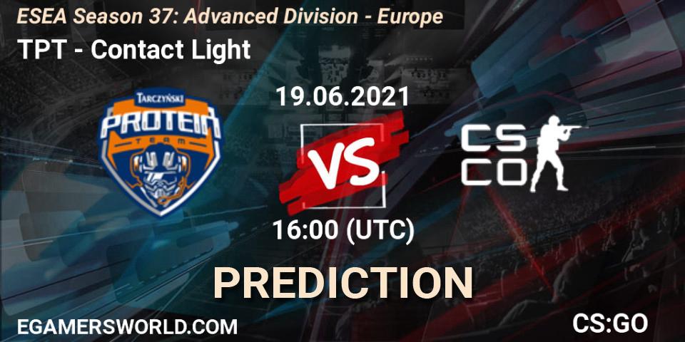 TPT - Contact Light: ennuste. 21.06.2021 at 18:00, Counter-Strike (CS2), ESEA Season 37: Advanced Division - Europe