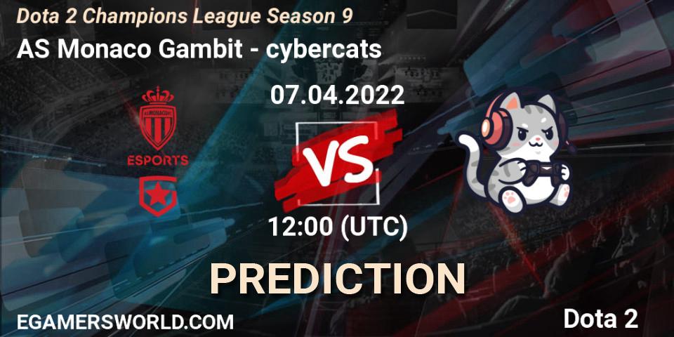 AS Monaco Gambit - cybercats: ennuste. 07.04.22, Dota 2, Dota 2 Champions League Season 9