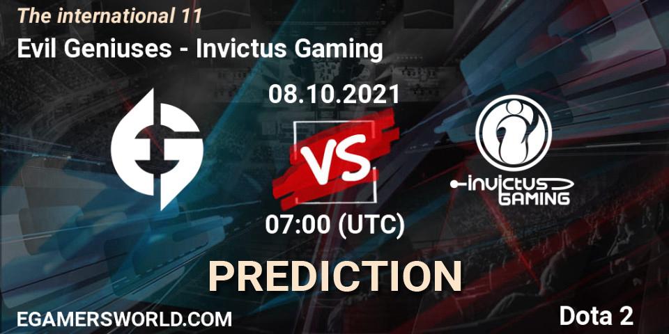 Evil Geniuses - Invictus Gaming: ennuste. 07.10.21, Dota 2, The Internationa 2021