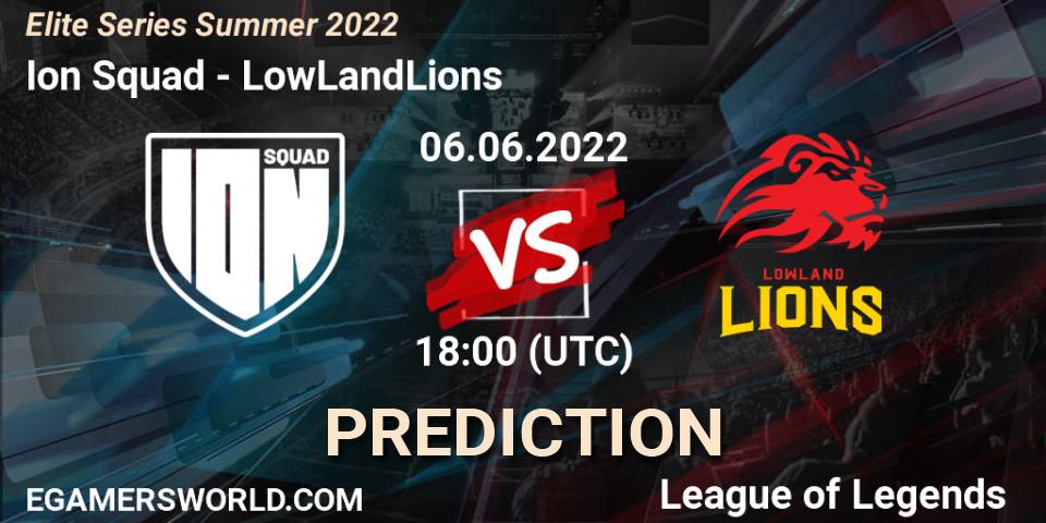 Ion Squad - LowLandLions: ennuste. 06.06.2022 at 18:00, LoL, Elite Series Summer 2022