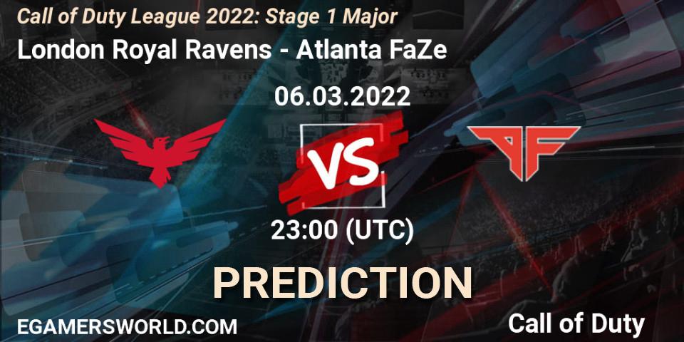 London Royal Ravens - Atlanta FaZe: ennuste. 06.03.2022 at 23:00, Call of Duty, Call of Duty League 2022: Stage 1 Major