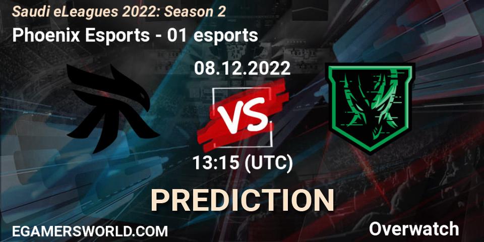 Phoenix Esports - 01 esports: ennuste. 08.12.22, Overwatch, Saudi eLeagues 2022: Season 2