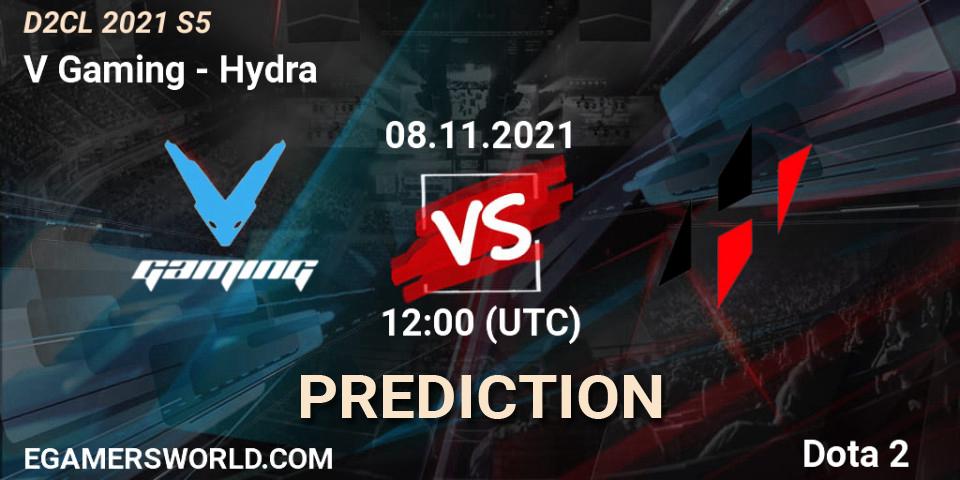 V Gaming - Hydra: ennuste. 08.11.2021 at 11:59, Dota 2, Dota 2 Champions League 2021 Season 5