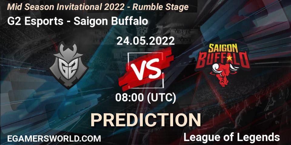 G2 Esports - Saigon Buffalo: ennuste. 24.05.22, LoL, Mid Season Invitational 2022 - Rumble Stage