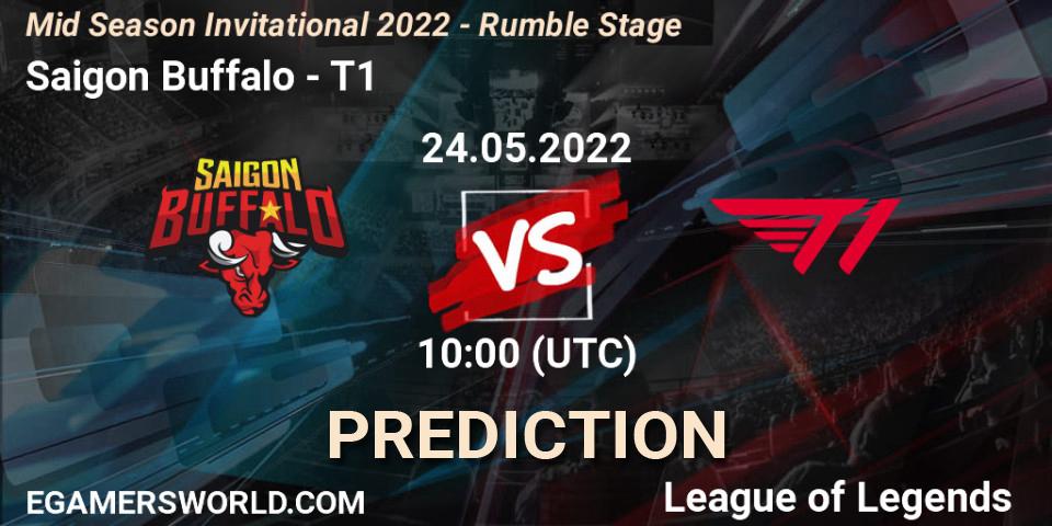 Saigon Buffalo - T1: ennuste. 24.05.2022 at 07:45, LoL, Mid Season Invitational 2022 - Rumble Stage