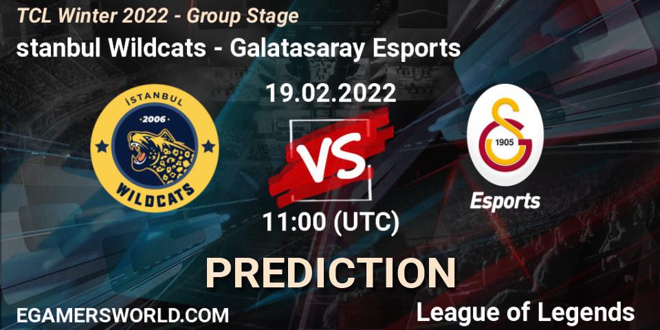 İstanbul Wildcats - Galatasaray Esports: ennuste. 19.02.2022 at 11:00, LoL, TCL Winter 2022 - Group Stage