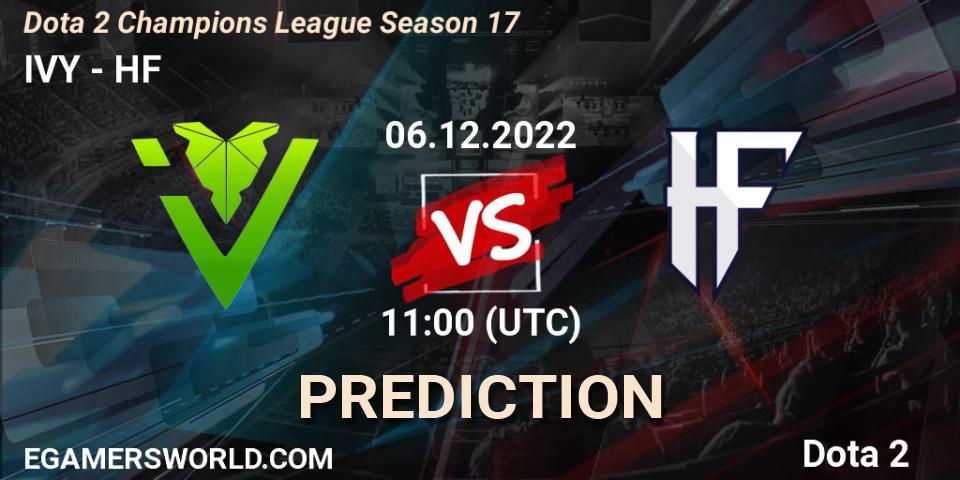 IVY - HF: ennuste. 06.12.2022 at 11:00, Dota 2, Dota 2 Champions League Season 17