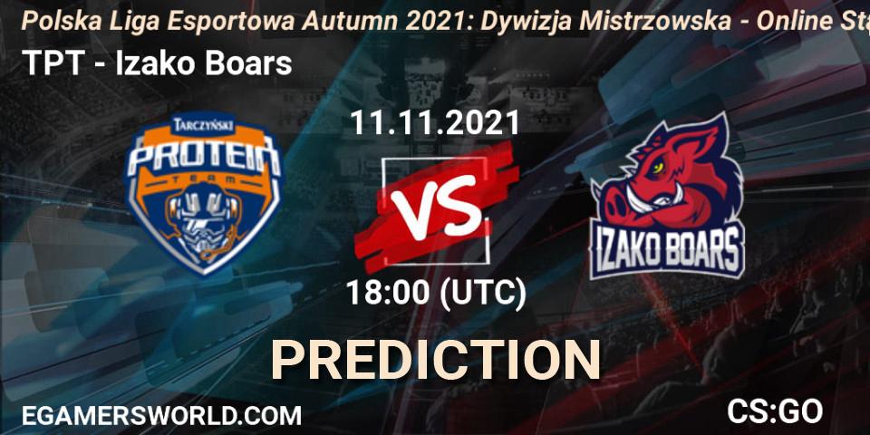 TPT - Izako Boars: ennuste. 11.11.21, CS2 (CS:GO), Polska Liga Esportowa Autumn 2021: Dywizja Mistrzowska - Online Stage