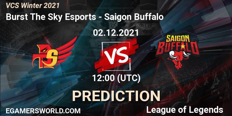 Burst The Sky Esports - Saigon Buffalo: ennuste. 02.12.2021 at 12:00, LoL, VCS Winter 2021