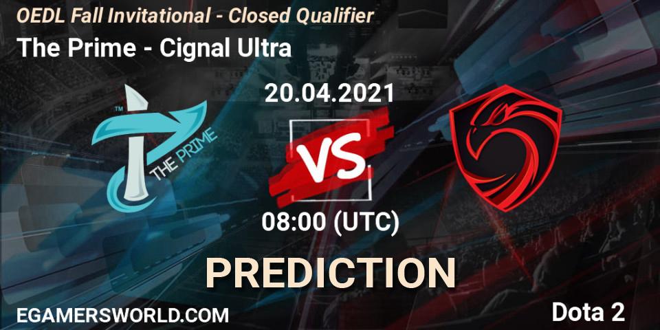 The Prime - Cignal Ultra: ennuste. 20.04.2021 at 08:12, Dota 2, OEDL Fall Invitational - Closed Qualifier