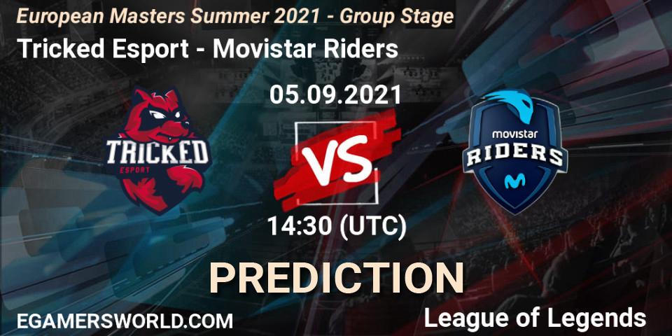 Tricked Esport - Movistar Riders: ennuste. 05.09.2021 at 14:30, LoL, European Masters Summer 2021 - Group Stage
