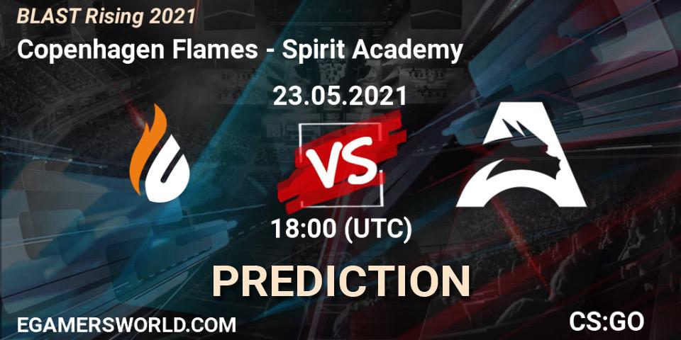 Copenhagen Flames - Spirit Academy: ennuste. 23.05.2021 at 18:00, Counter-Strike (CS2), BLAST Rising 2021