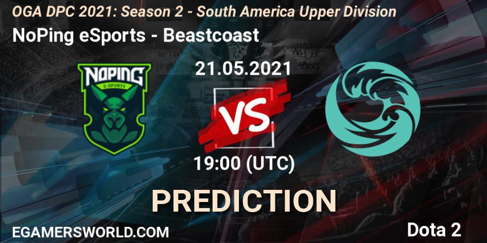 NoPing eSports - Beastcoast: ennuste. 21.05.2021 at 19:01, Dota 2, OGA DPC 2021: Season 2 - South America Upper Division