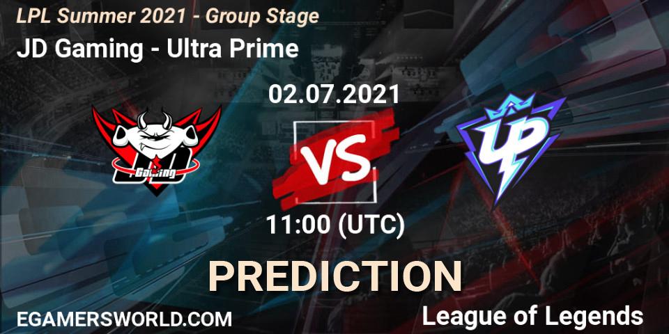 JD Gaming - Ultra Prime: ennuste. 02.07.2021 at 11:00, LoL, LPL Summer 2021 - Group Stage
