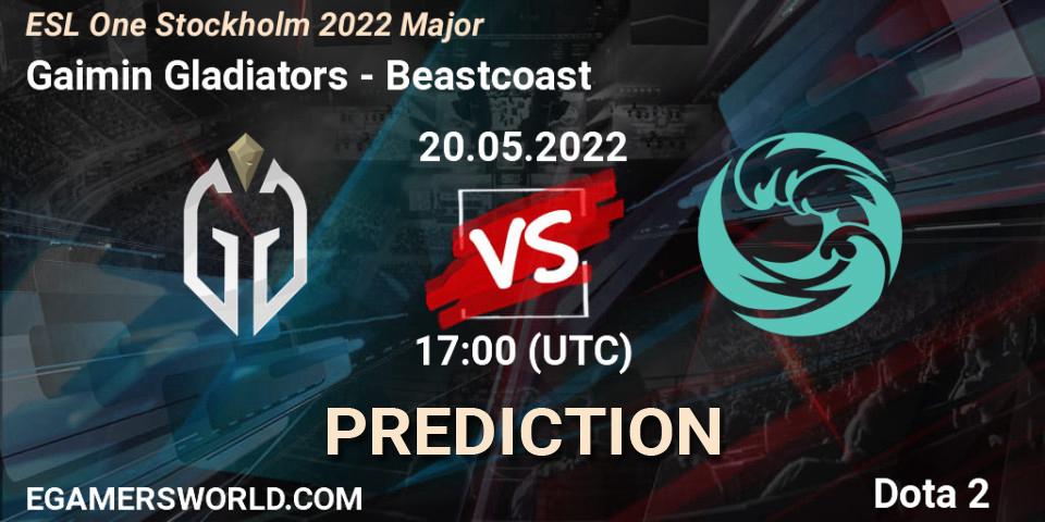 Gaimin Gladiators - Beastcoast: ennuste. 20.05.2022 at 18:39, Dota 2, ESL One Stockholm 2022 Major