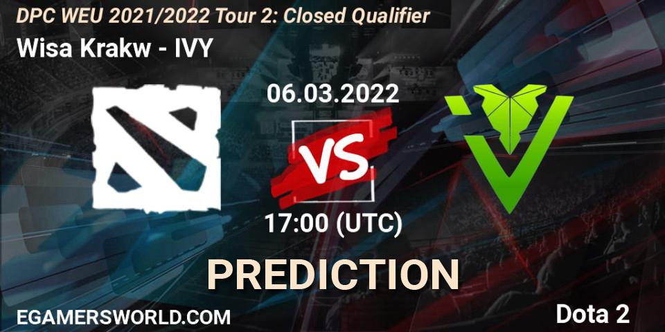 Wisła Kraków - IVY: ennuste. 06.03.2022 at 17:00, Dota 2, DPC WEU 2021/2022 Tour 2: Closed Qualifier