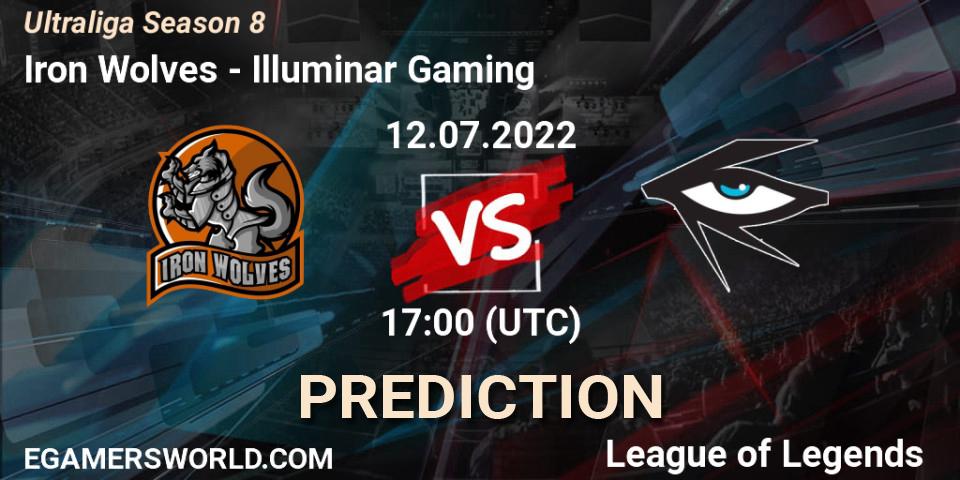 Iron Wolves - Illuminar Gaming: ennuste. 12.07.2022 at 17:00, LoL, Ultraliga Season 8