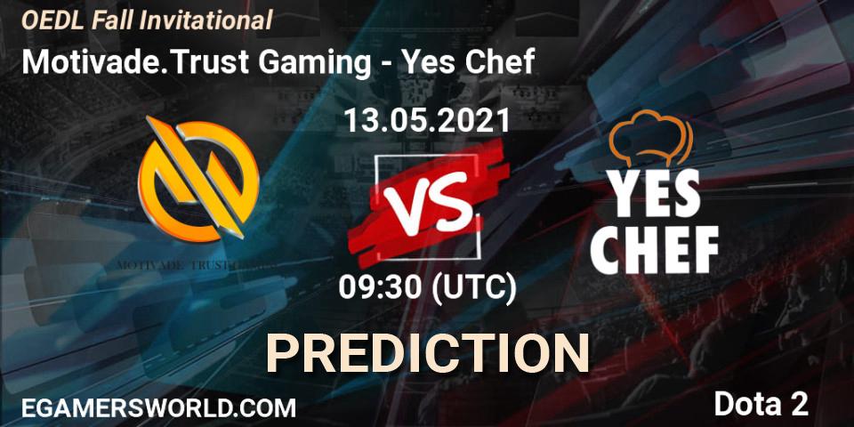 Motivade.Trust Gaming - Yes Chef: ennuste. 13.05.2021 at 08:45, Dota 2, OEDL Fall Invitational