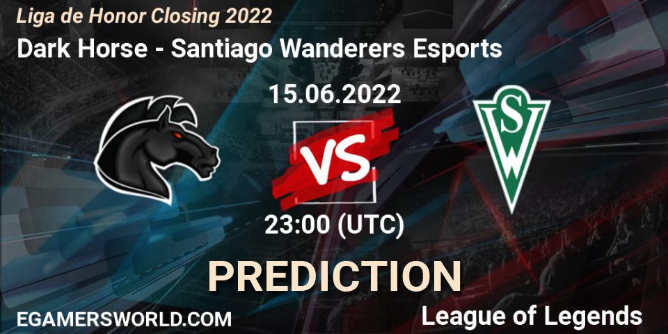 Dark Horse - Santiago Wanderers Esports: ennuste. 15.06.22, LoL, Liga de Honor Closing 2022
