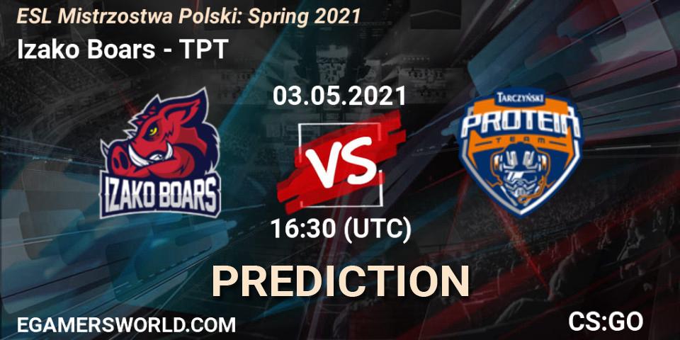 Izako Boars - TPT: ennuste. 03.05.2021 at 16:50, Counter-Strike (CS2), ESL Mistrzostwa Polski: Spring 2021