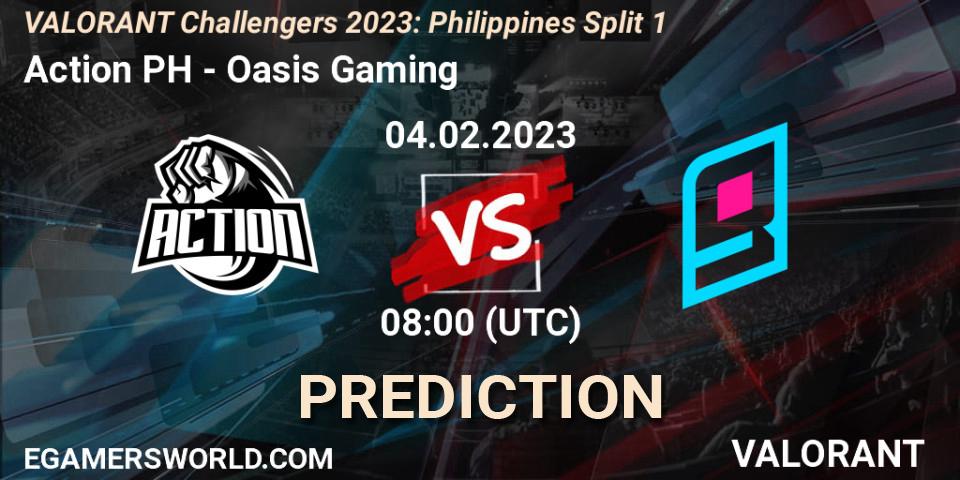 Action PH - Oasis Gaming: ennuste. 04.02.23, VALORANT, VALORANT Challengers 2023: Philippines Split 1