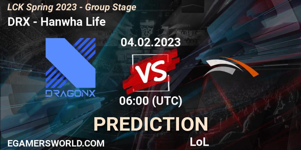 DRX - Hanwha Life: ennuste. 04.02.23, LoL, LCK Spring 2023 - Group Stage