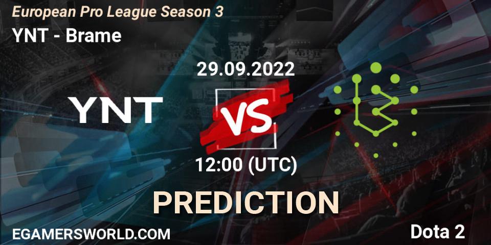 YNT - Monaspa: ennuste. 29.09.2022 at 12:06, Dota 2, European Pro League Season 3 
