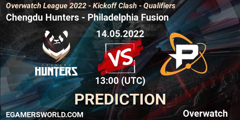 Chengdu Hunters - Philadelphia Fusion: ennuste. 27.05.2022 at 10:00, Overwatch, Overwatch League 2022 - Kickoff Clash - Qualifiers