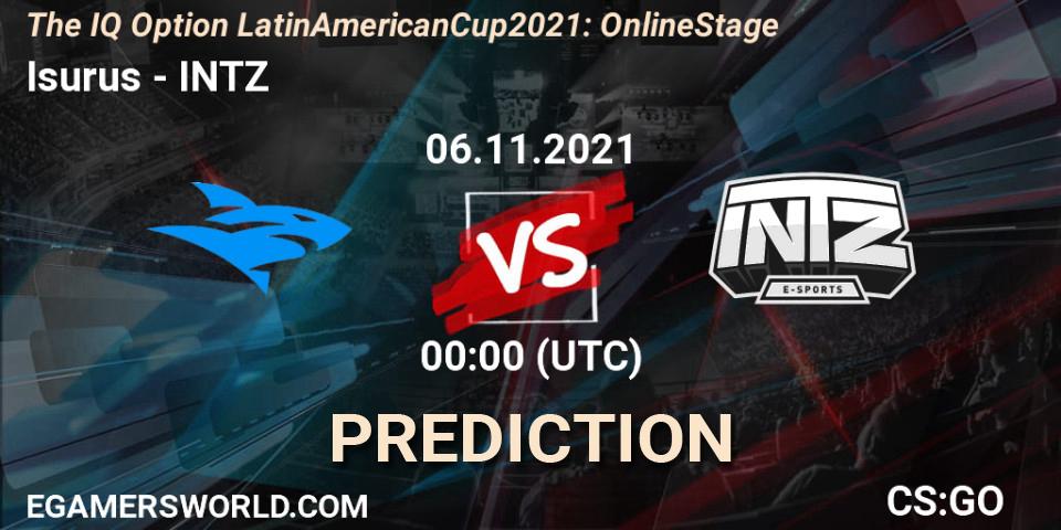 Isurus - INTZ: ennuste. 06.11.2021 at 00:00, Counter-Strike (CS2), The IQ Option Latin American Cup 2021: Online Stage