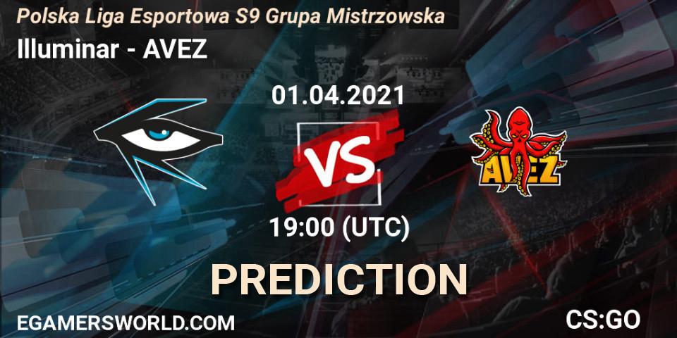 Illuminar - AVEZ: ennuste. 01.04.2021 at 19:00, Counter-Strike (CS2), Polska Liga Esportowa S9 Grupa Mistrzowska