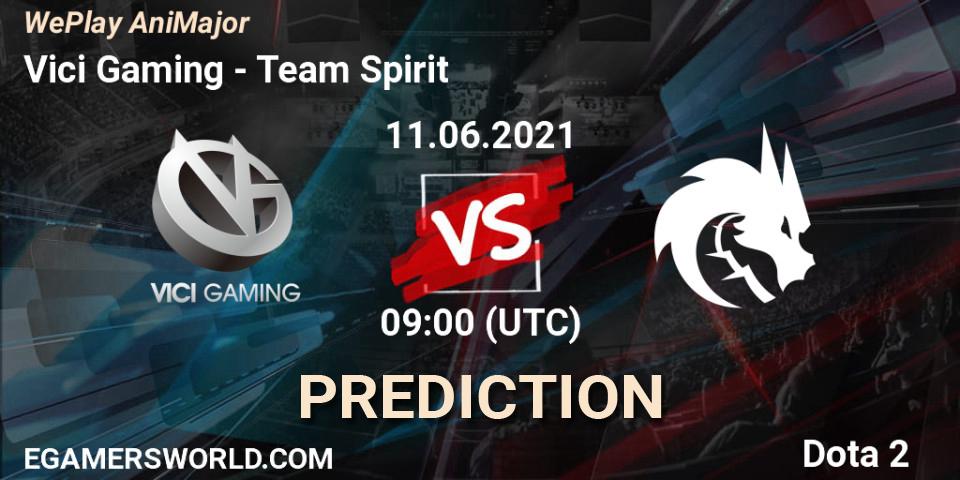 Vici Gaming - Team Spirit: ennuste. 11.06.2021 at 09:00, Dota 2, WePlay AniMajor 2021