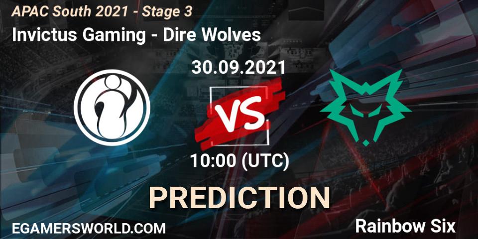 Invictus Gaming - Dire Wolves: ennuste. 30.09.2021 at 10:00, Rainbow Six, APAC South 2021 - Stage 3