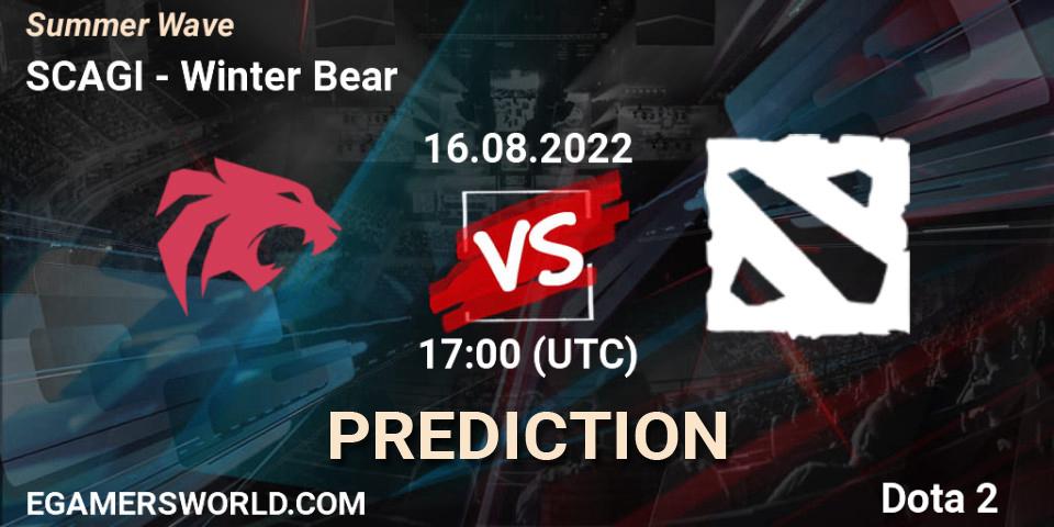 SCAGI - Winter Bear: ennuste. 16.08.2022 at 17:20, Dota 2, Summer Wave