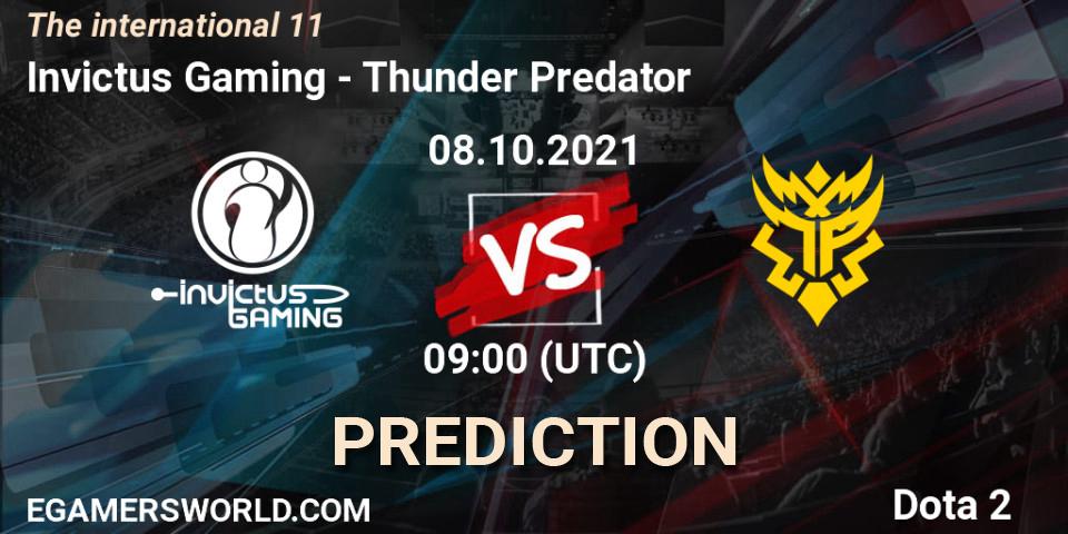 Invictus Gaming - Thunder Predator: ennuste. 08.10.2021 at 10:08, Dota 2, The Internationa 2021