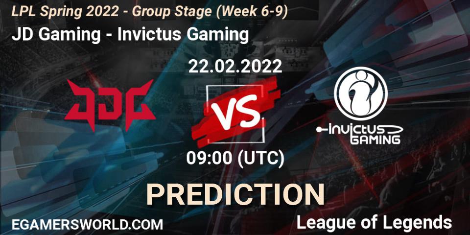 JD Gaming - Invictus Gaming: ennuste. 22.02.2022 at 11:00, LoL, LPL Spring 2022 - Group Stage (Week 6-9)