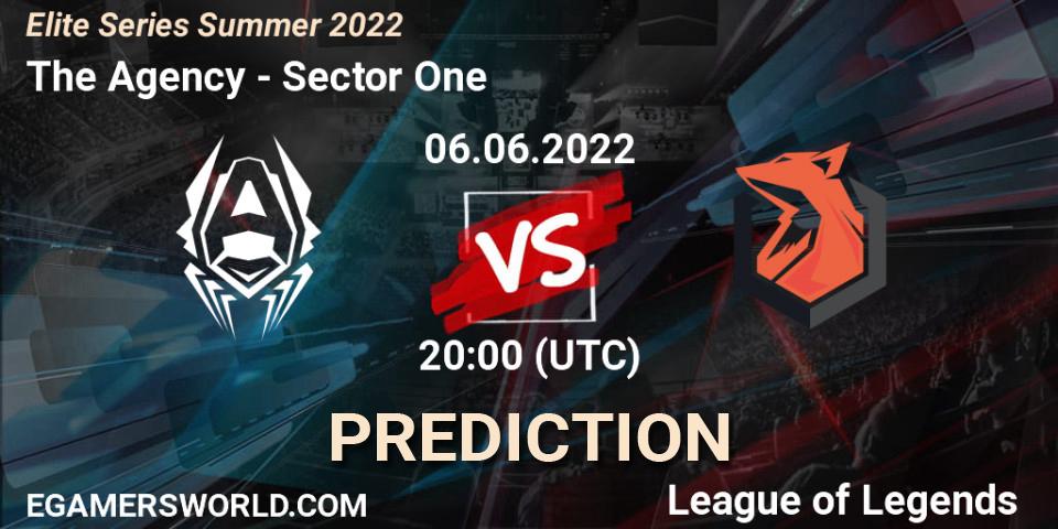 The Agency - Sector One: ennuste. 06.06.2022 at 20:00, LoL, Elite Series Summer 2022