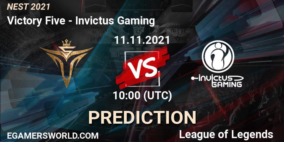 Invictus Gaming - Victory Five: ennuste. 15.11.2021 at 06:00, LoL, NEST 2021